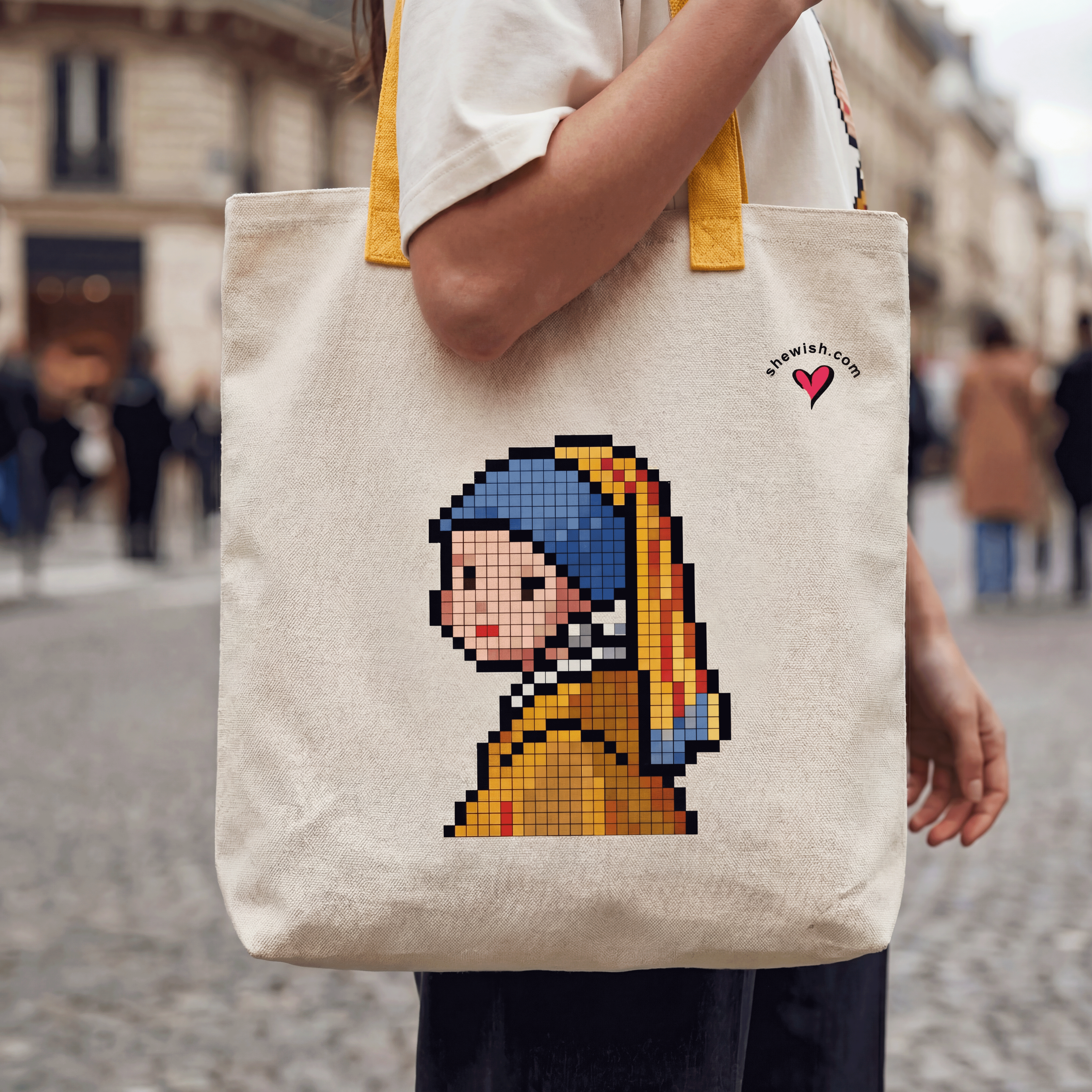 Pixel Artist Series Large Tote Bag