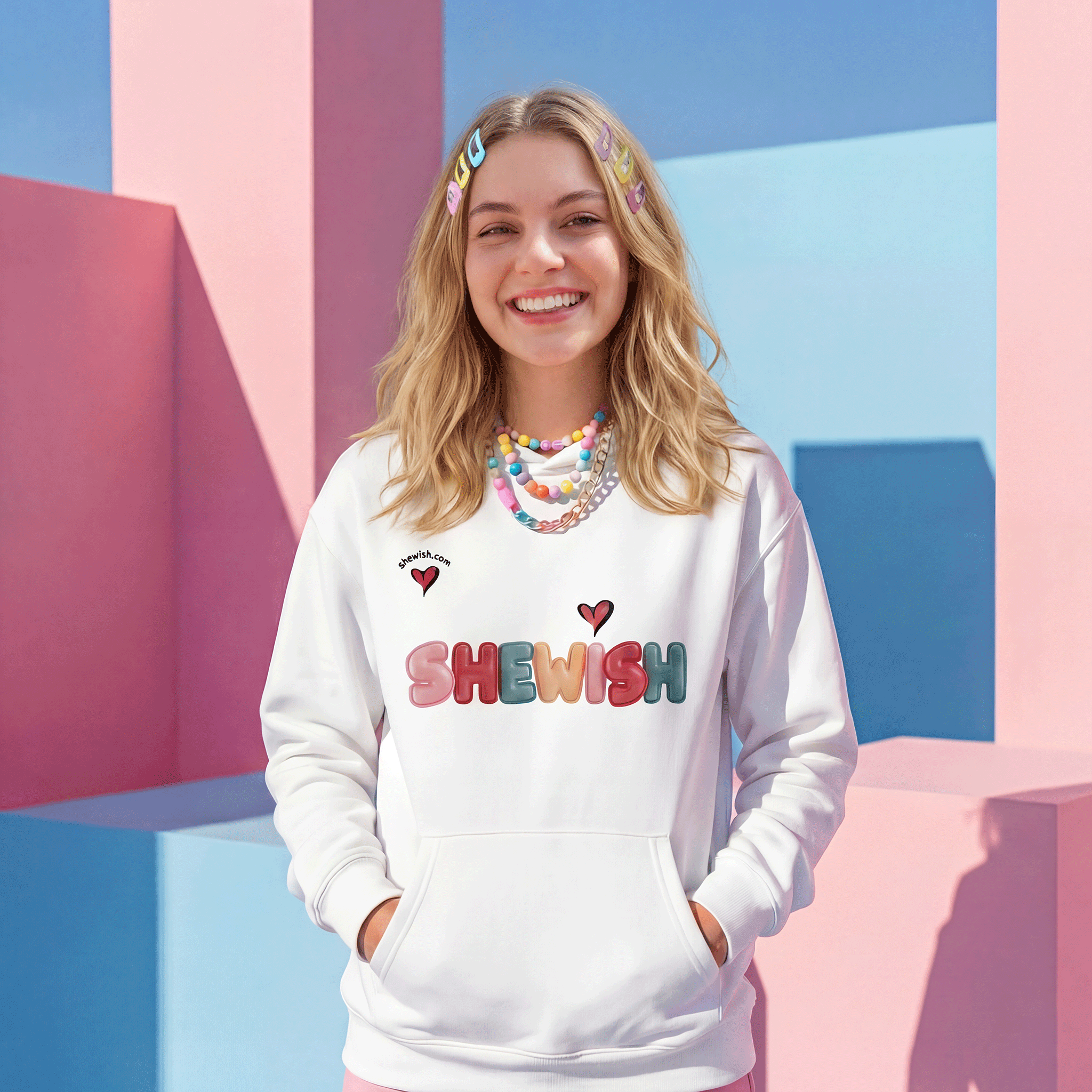 Colorful Balloon Series Pullover Hoodie